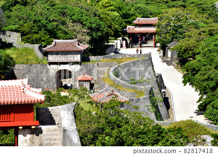 Scenery seen from Okinawa Shurijo Castle Park Observatory 82817418
