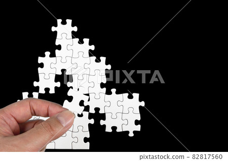 Plain white jigsaw puzzle Plain white jigsaw puzzle 82817560