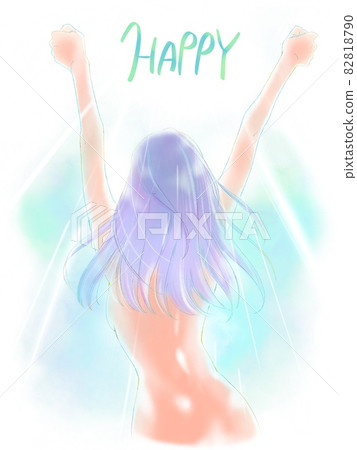 裸體女人伸展 / 快樂 裸體女人伸展 / 快樂 82818790