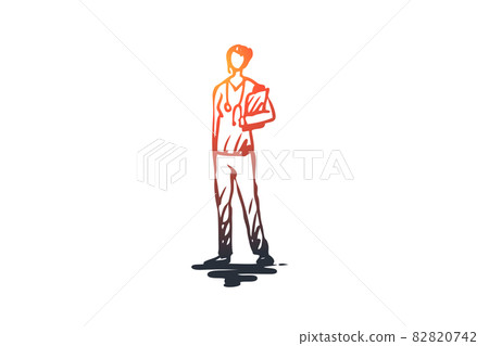 Doctor, health, medicine, clinic, medic concept. Hand drawn isolated vector. 82820742