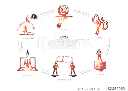 CMR, sale, data base, communication, marketing, customer loyality 82820963