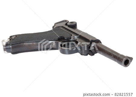 Luger P08 Parabellum handgun isolated Luger P08 Parabellum handgun isolated 82821557