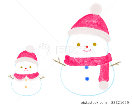 聖誕雪人父母和孩子 82821639