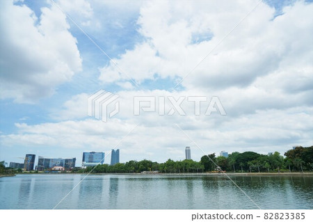 曼谷 景色 池塘 82823385