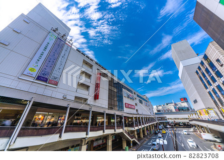 Tokyo cityscape in Japan Machida, a popular city. View in front of Machida station Tokyo cityscape in Japan Machida, a popular city. View in front of Machida station 82823708