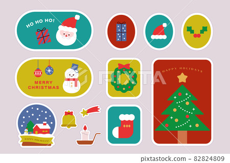 Simple pop Christmas sticker set Simple pop Christmas sticker set 82824809