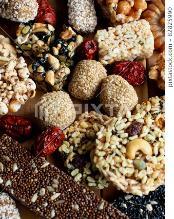 Korean traditional confectionery hangwa, food, yakgwa, rice cake, gangjeong, candy, jujube Korean traditional confectionery hangwa, food, yakgwa, rice cake, gangjeong, candy, jujube 82825990