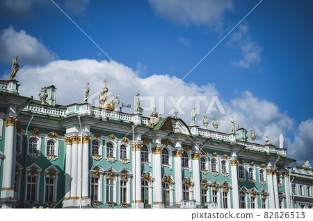 Hermitage museum - Winter Palace building on Palace Square in St. Petersburg 82826513