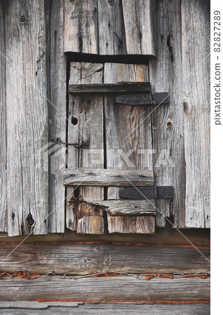 Old wooden bathhouse fragment Old wooden bathhouse fragment 82827289