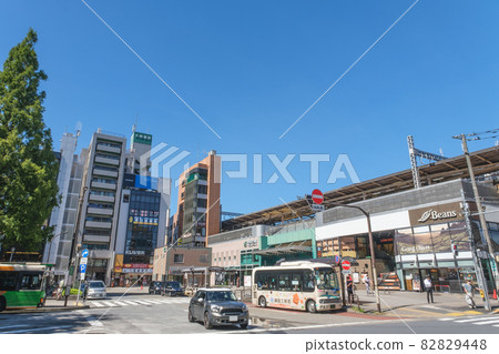 東京都朝谷站南口站大樓和迴轉杉並區 82829448