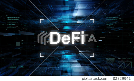 DEFI Decentralized finance is a... - Stock Illustration [82829941] - PIXTA