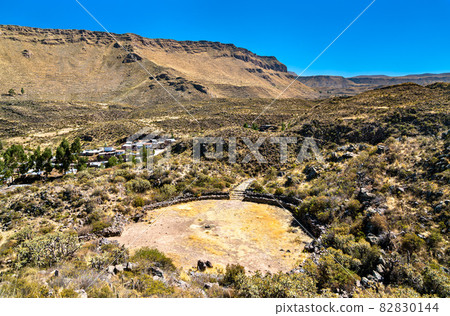 Pre-Incan ruins at Chivay in Peru 82830144