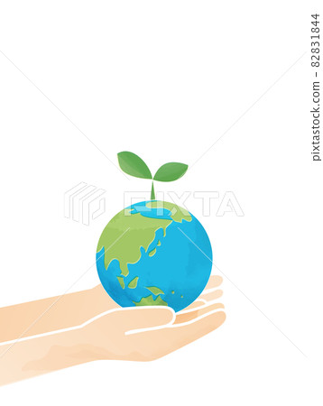 Environmental image illustration to help the earth - Stock Illustration ...
