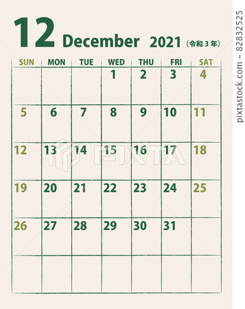 簡單日曆 2021 年 12 月 82832525