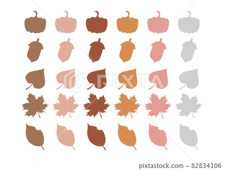 Autumn plant silhouette background material Autumn plant silhouette background material 82834106