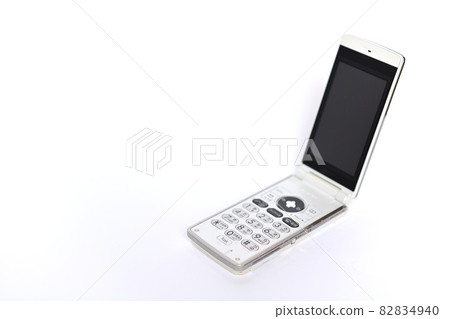 White bi-fold mobile phone feature phone 82834940