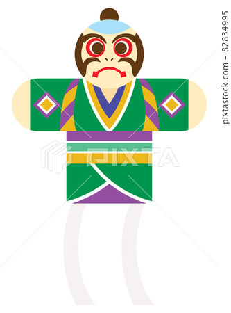 New Year's kite illustration material New Year's kite illustration material 82834995