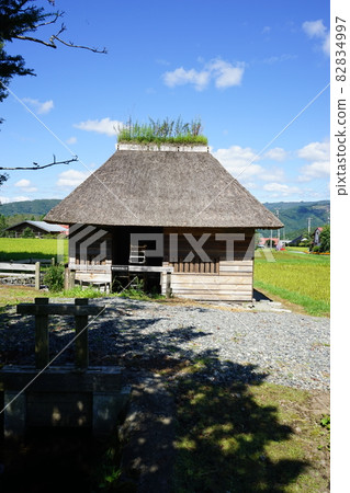 Tono heritage famous Yamaguchi water wheel 82834997