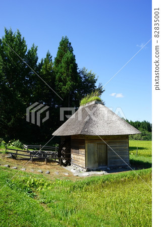 Tono heritage famous Yamaguchi water wheel Tono heritage famous Yamaguchi water wheel 82835001