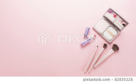 Makeup brush, compact case and lipstick Makeup brush, compact case and lipstick 82835228