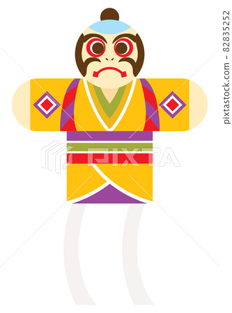New Year's kite illustration material New Year's kite illustration material 82835252