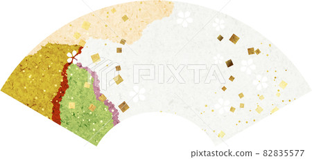 普通日本紙紙聯手櫻花金箔風扇 03 普通日本紙紙聯手櫻花金箔風扇 03 82835577