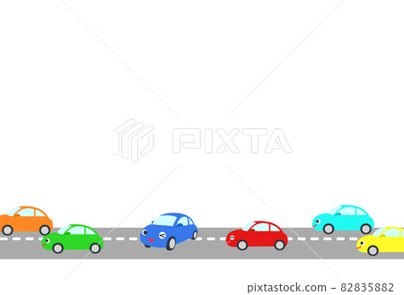 眨眼時汽車改變車道的留言卡插圖 82835882