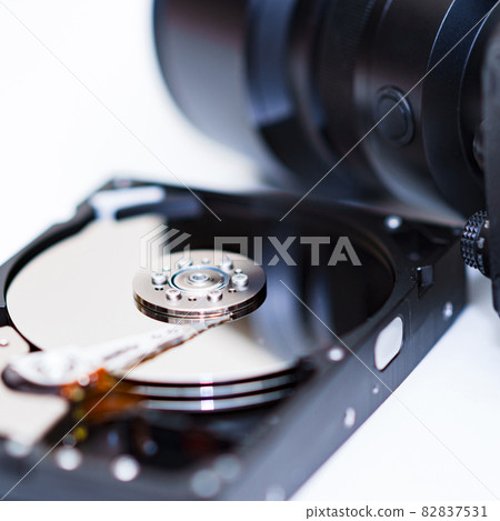 Hard disk camera backup [photographer image] - Stock Photo [82837531 ...
