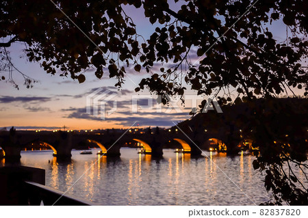 Charles Bridge Sunset 82837820