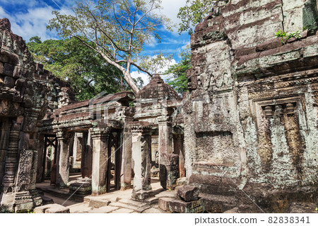 ruins ancient Preah Khan temple, Cambodia ruins ancient Preah Khan temple, Cambodia 82838341
