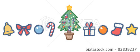 Different colors of Christmas tree and Christmas decoration lines Different colors of Christmas tree and Christmas decoration lines 82839237