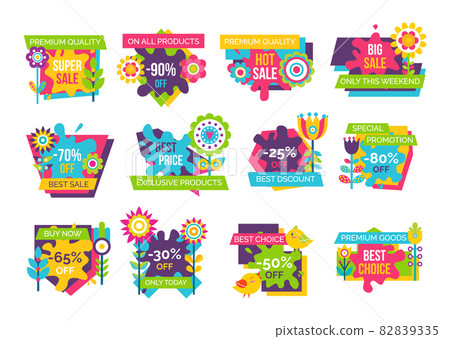 Premium Quality Super Sale Labels Set Cartoon Bud Premium Quality Super Sale Labels Set Cartoon Bud 82839335