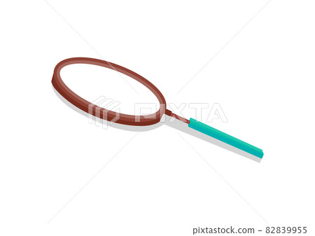 Magnifying Glass Closeup, Vector Illustration 82839955