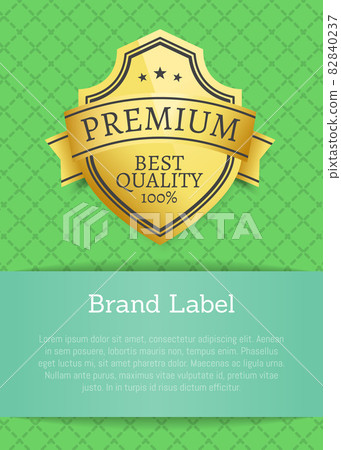 Brand Label Premium Best Quality 100 Golden Label Brand Label Premium Best Quality 100 Golden Label 82840237