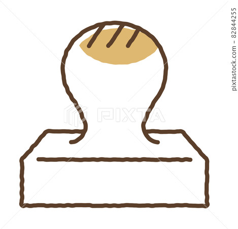 可愛的手繪膨化年糕圖標 可愛的手繪膨化年糕圖標 82844255