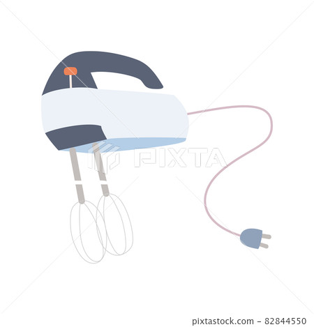 Mixer kitchen appliance for mixing foods vector illustration, flat design 82844550
