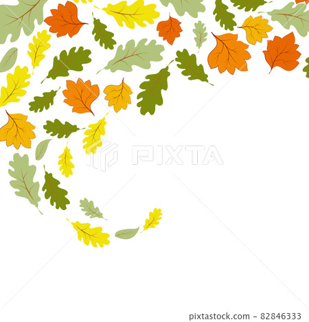 Falling autumn maple leaves isolated on white background Falling autumn maple leaves isolated on white background 82846333