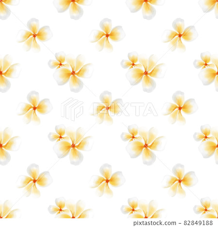 Tropical watercolor small flower pattern design. Painting delicate floral seamless background with pastel cool colors 82849188