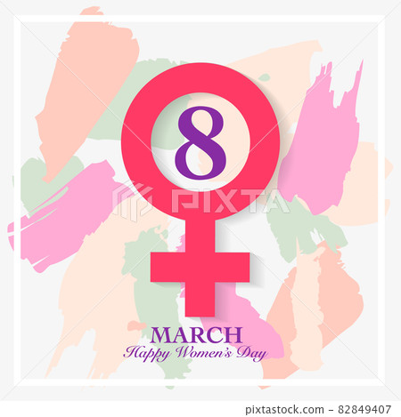 Women day card. 8 March, international womens day background 82849407