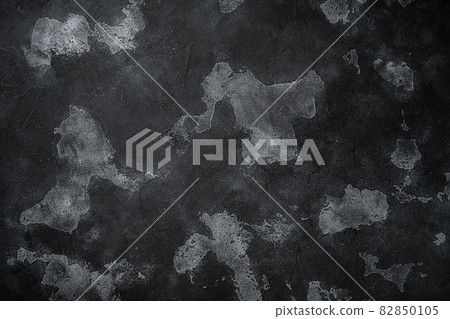 Old grunge dark textured wooden background, top view flat lay , with copy space for text or food black dark stone table background 82850105