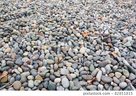 Lots of round pebbles paved Lots of round pebbles paved 82851815