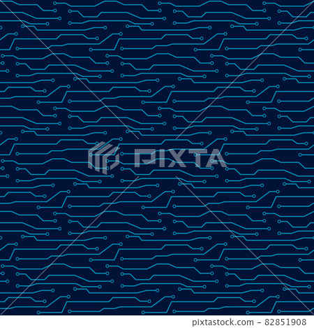 Seamless pattern of circuit board. Vector circuit board illustration background Seamless pattern of circuit board. Vector circuit board illustration background 82851908