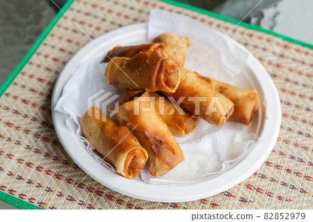 fried spring rolls with shrimp quick snack asia fried spring rolls with shrimp quick snack asia 82852979