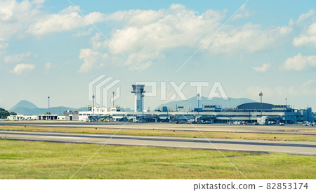 [Takamatsu City, Kagawa Prefecture] Takamatsu Airport as seen from Sanuki Children's Country 82853174
