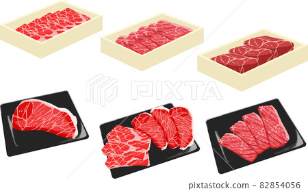 Beef illustration_set 82854056