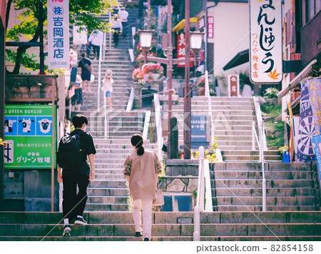 The stone stair of Ikaho hot spring 82854158