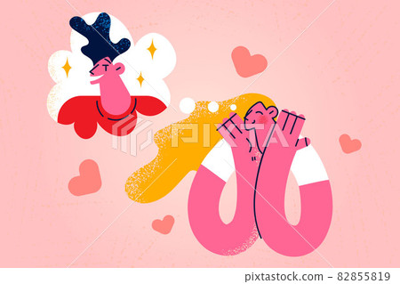 Dating, romance, Feeling in love concept 82855819