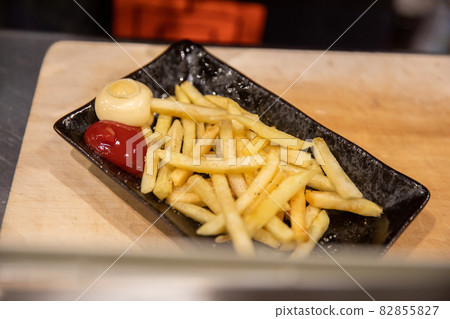 Izakaya french fries freshly fried potatoes Izakaya french fries freshly fried potatoes 82855827