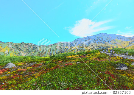Tateyama Murodo grass maple, Tateyama Sanzan, Tateyama mountain range 82857103