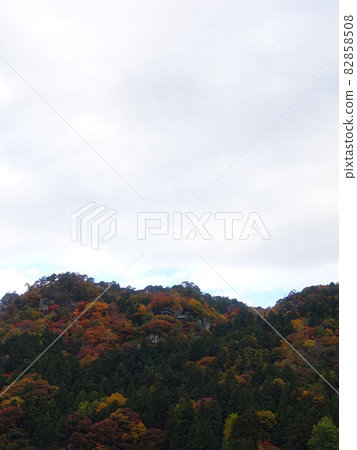 Risshakuji Yamadera Yamadera Basho Memorial Hall Autumn leaves Yellow leaves Risshakuji Yamadera Yamadera Basho Memorial Hall Autumn leaves Yellow leaves 82858508